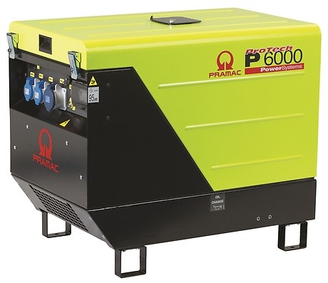 картинка Дизельный генератор Pramac P6000, 230V, AVR, CONN, DPP, в кожухе от компании Нова Механика